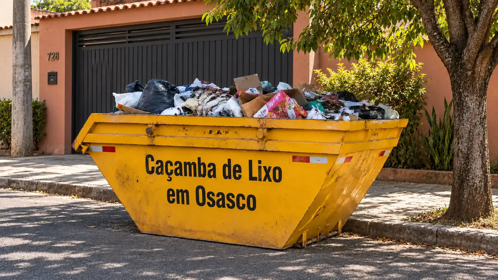 Caçamba para descarte de móveis, podas e materiais volumosos em Osasco
