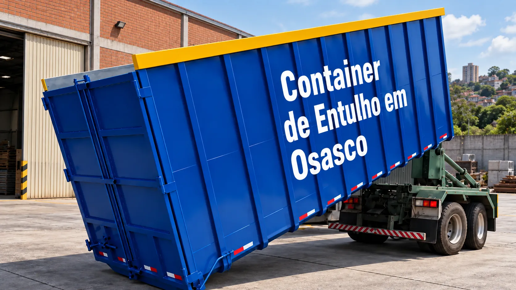 Container de entulho para obras, condomínios e empresas em Osasco